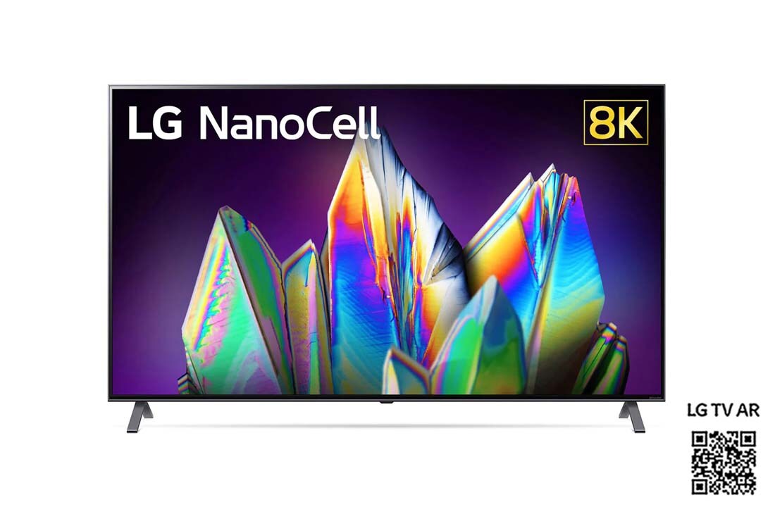 LG 8K NanoCell TV, fremside med integrert bilde, 65NANO996NA